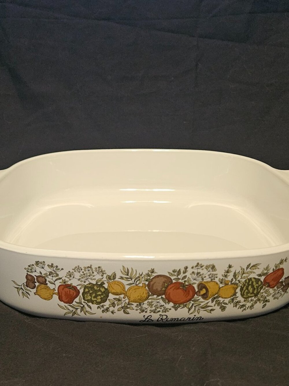 Vintage Corning ware Le Romarin casserole dish